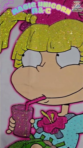 Blusa Angélica Pickles (Rugrats) Tropical con Lentejuelas ✨ | Magic Unicorn A&C