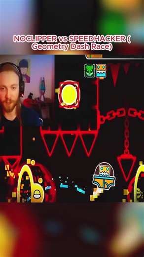 NOCLIPPER vs SPEEDHACKER (Geometry Dash Race)-7