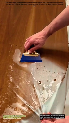 Waterproof Table Hack | This Simple Plastic Makes a Big Difference