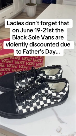 Black Sole Vans Father's Day Sale June 19-21 — Shop Discounted Vans