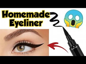 How to make eyeliner at home/Homemade eyeliner/diy eyeliner homemade/Eyeliner with home ingredients