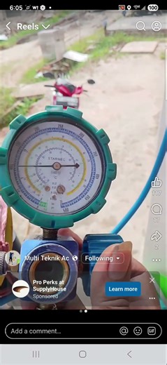 mini split freezing up??? add refrigerant, a little bit at a time, until frost is gone 😎😎 #working