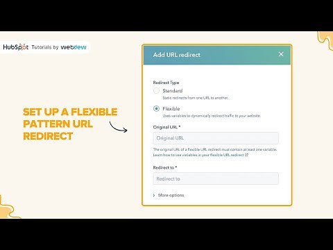 How to set up a flexible pattern URL redirect in HubSpot