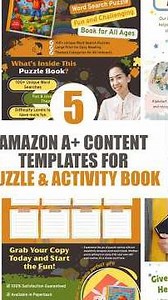 How to Create Amazon A+ Content for Puzzle & Activity Books #amazon #booktok #canva