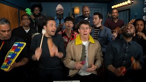 #Sucker... but with classroom instruments! Full video is up now on YouTube and we’ll be back on The Tonight Show Starring Jimmy Fallon tomorrow night too!! https://youtu.be/Wzsd8RZ_FBM | Jonas Brothers