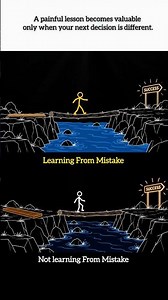 A painful lesson becomes valuable only when your next decision is different.