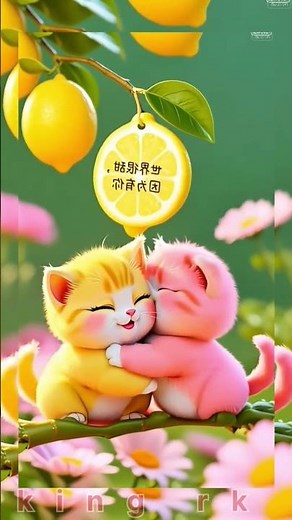 💛 Cute Cat Love Story 🐾 | Adorable 3D Animation | Romantic Cat Couple 💕