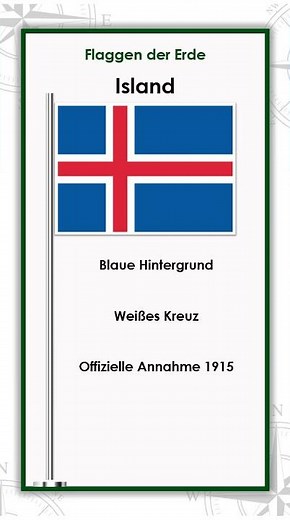 Die Flagge von Island
