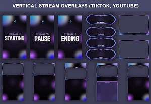 Cosmic Glow Animated Tiktok Stream Overlay Package : Tiktok Overlays (digital Download) - Etsy