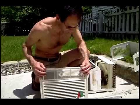 Window AC Air Conditioner Maintenance ⚕️ Mold Mildew Smell Breathing Problems