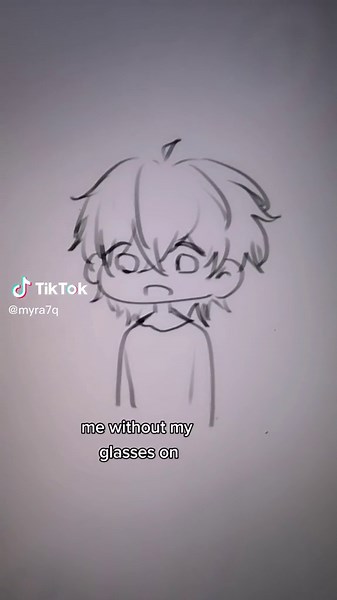 Transformation from Cute to Nerd: Glasses POV Drawing
