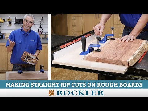 Making Straight Rip Cuts on Live-Edge Lumber