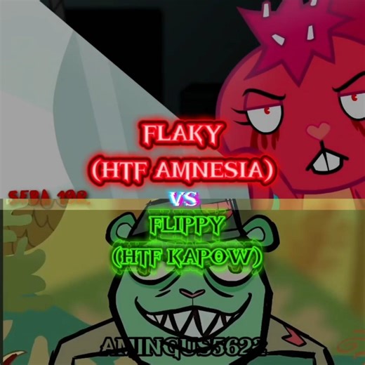FLAKY (HTF AMNESIA) VS FLIQPY (HTF KAPOW) #htfamnesia #fliqpy #viralshort #short