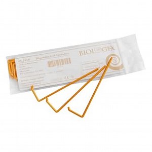 10PCS Cell Spreaders L-Shaped Disposable Cell Spreader, Orange, Sterile, Bulk Package, 10 Pcs/Bag