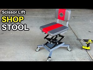 DIY Shop Stool made with Scissor Jacks - How to Make
