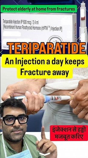 💉 Teriparatide — Injecting strength back into fragile bones 💪🦴 As orthopedic surgeons, we often focus on fixation, alignment, and stability — but true healing starts at the cellular level. Teriparatide (recombinant PTH 1-34) works as an anabolic agent, stimulating osteoblast activity and enhancing new bone formation. It’s not just for severe osteoporosis — it has shown real benefits in improving fracture healing, treating nonunions, and aiding recovery in patients with poor bone quality. Unli