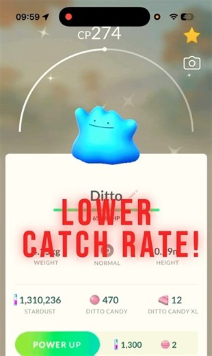 Ditto Catch guide pokemon Go! #pokemongo #pokemon #music #shiny #ditto #tutorial #guide #remix #gbl