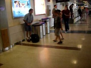 Walk through Terminal C at Logan Airport