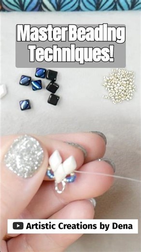 Mastering Bead Techniques: GemDuo & Silky Beads #shorts
