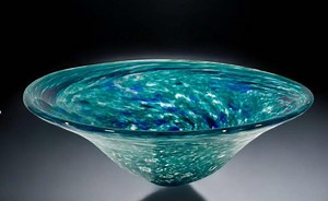 Hand Blown Glass Bathroom Sink: "spiritual Faith" Art Sink by White Elk - Etsy UK