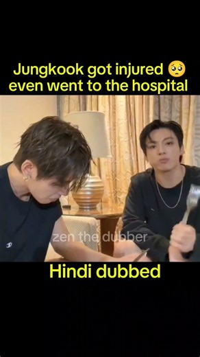 jungkook got injured Even went to the hospital 🥺 Hindi dubbed #bts