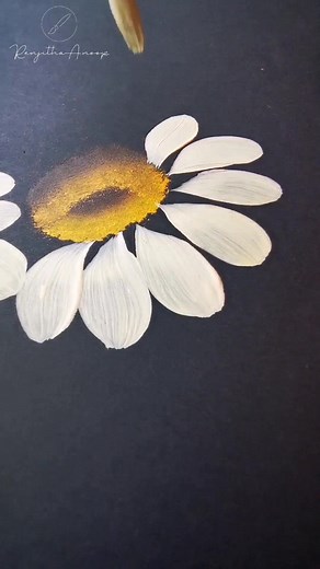 Beautiful Flower Painting Daisies Acrylics