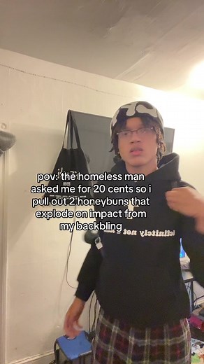 Creative Homeless Encounter with Exploding Honey Buns