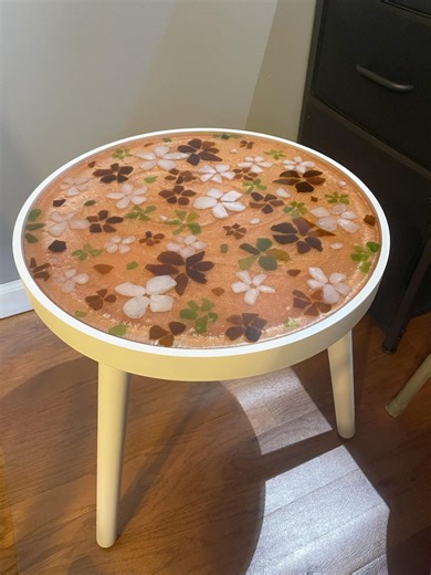 Sea Glass Floral Coffee Table - Etsy UK