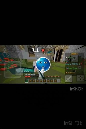 PvP in Nether games 🎯 solo on mobile #gaming #pvp #hardy gamer #minecraft