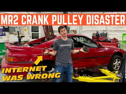 FIXING THE FREE MR2 CRANK PULLEY WAS EASY... UNTIL IT WASN'T (INTERNET WAS WRONG)