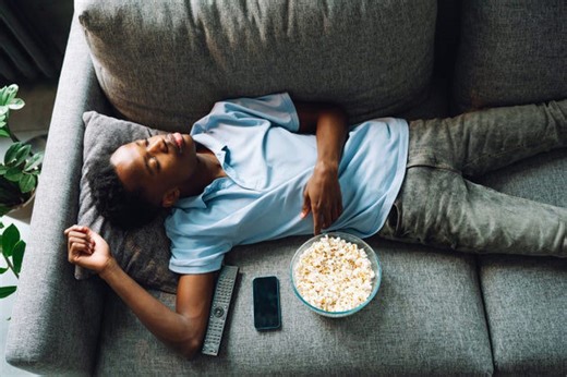So that's why so many people fall asleep watching TV
