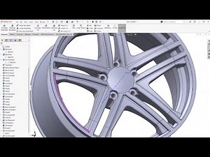 Modeling Car Rim 3D in SolidWorks | Solid Modeling Technique