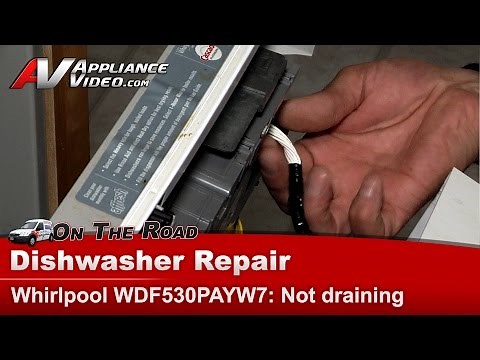 Whirlpool Dishwasher Repair - Not Draining and Error Codes - Electronic Control