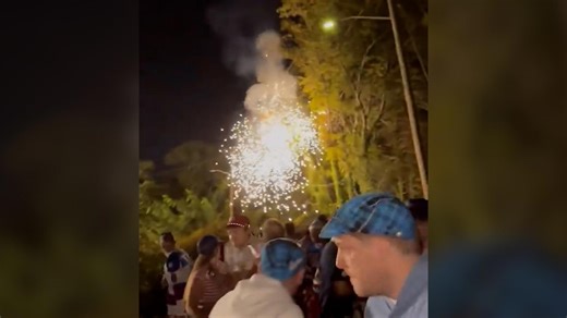 Video captures power line exploding over Ryder Cup fans