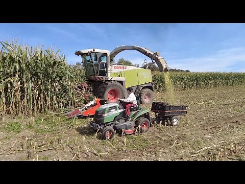 Fahrsilo in Scheune füllen mit Fendtpower (gross und klein) "Birkenhof Farm"