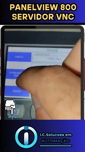 Panelview 800 Servidor VNC #ihm #hmi#automaçãoindustrial #allenbradley #rockwellautomation #ccw