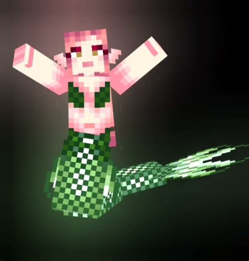 The mermaid evolución #minecraft mermaid