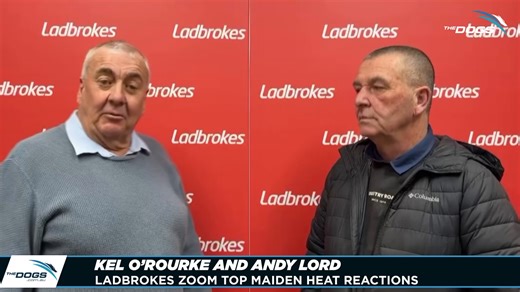 Andy and Jodie Lord have won all four heats of the Ladbrokes.com.au Zoom Top Maiden at Goulburn today. Kel O'Rourke caught up with Andy a little earlier to get his thoughts on their finals bound brigade. #thedogs #greyhoundracing Goulburn Greyhound Racing Club | The Dogs