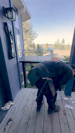 Sleek Cable Railing Install Start to Finish #deckinspo #construction #homeimprovement