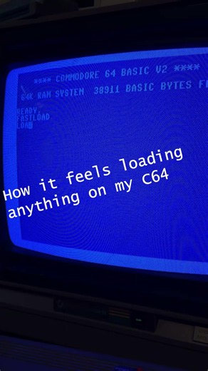 How it feels loading anything on my C64 #shorts #documentary #retor #retrogaming