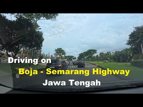 Driving on the Boja-Semarang Highway via BSB City Semarang, Central Java