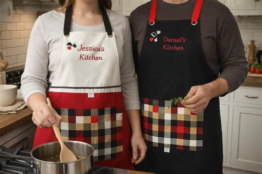 Personalized Embroidered Kitchen Apron – Custom Name, Home Chef Gift - Etsy