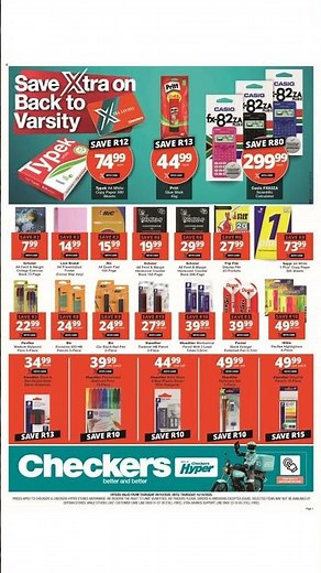 Checkers Specials 09/10 - 16/10