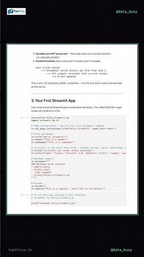 Link in desc Streamlit Tutorial — Build AI Apps with Zero Frontend (Free Notebook)