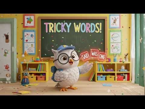 Tricky Words For Kids | Red Words Phonics Lesson With Orbit the Owl