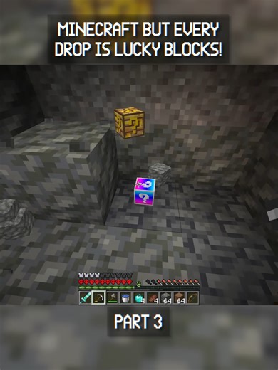 Minecraft, But Every Drop Is Lucky Blocks! Part 3 #minecraft #wisp #mcyt #minecraftbut