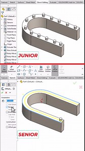 5.4K views · 111 reactions | solidworks magical trick #SolidWorks #SolidWorksTrick #SolidWorksTips #DesignMagic #CADTips #3DModeling #SolidWorksShorts #SolidWorksHacks #engineeringdesignsign #cadcammentor | CAD CAM Mentor | Facebook