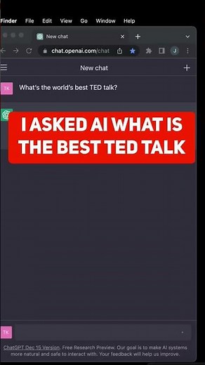 I asked AI what's the BEST TED Talk