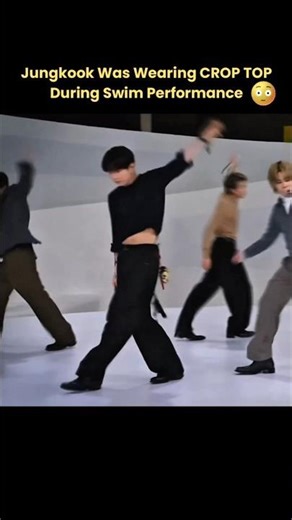 Jungkook Was Wearing CROP TOP During Swim Performance On Jimmy Fallon Show
