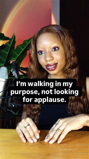 Purpose doesn’t need applause